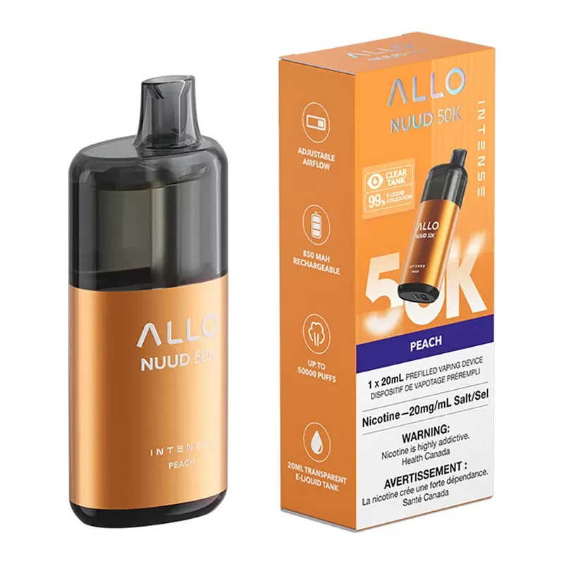 Allo Intense Nuud 50K Disposable Vape Device – Peach 20ml