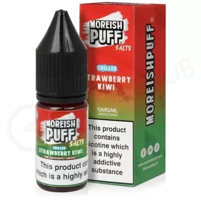 Strawberry & Kiwi Chilled Nic Salt E-Liquid by Moreish Puff