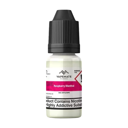 Vapemate Classic Raspberry Menthol 10ml - 50VG / 50PG / 12mg - Ecigwizard