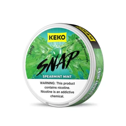 KEKO "SNAP" - Spearmint Mint - Nicotine Pouch (15 Count) - 1-Pack / 3MG