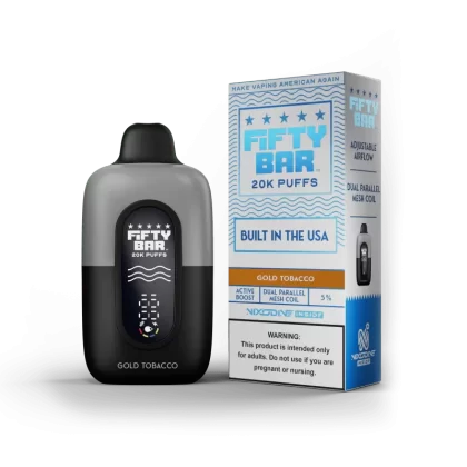 Fifty Bar Nixodine Disposable Gold Tobacco