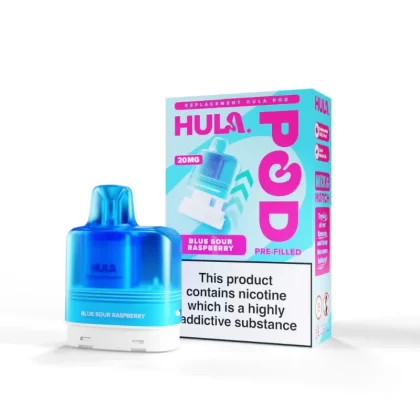 Hula Pre filled Replacement Pods - Nicotine Strength#20mg (Salt)~Flavour#Pineapple>Blue Sour Raspberry>Menthol>Cherry>Strawberry Kiwi>Watermelon>Double Apple>Cola>Kiwi Passionfruit Guava>Tri