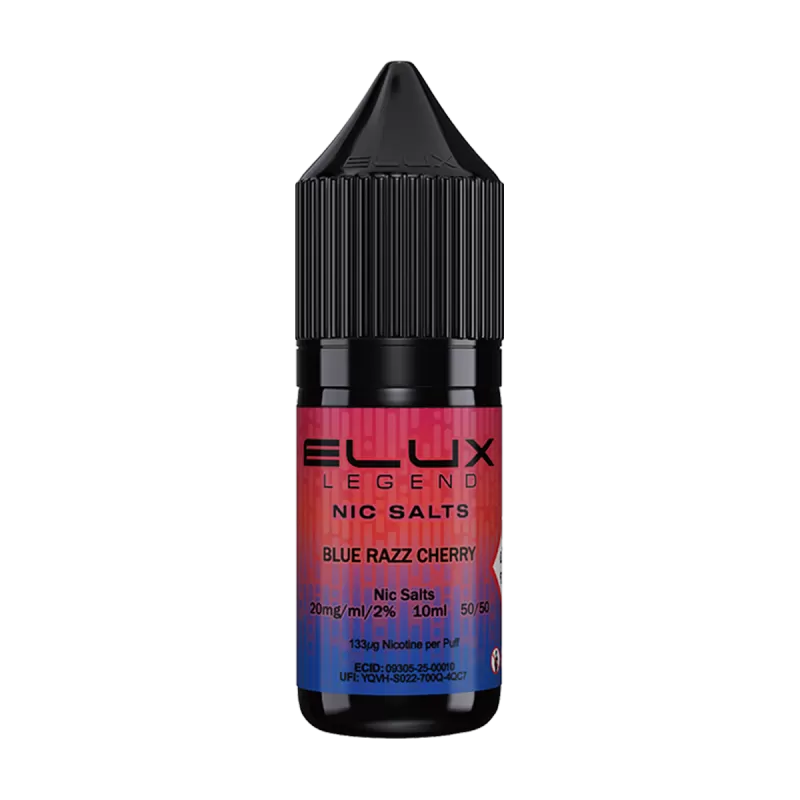 Blue Razz Cherry Nic Salt by Elux 10ml - 10mg - Vape Product (2087D4)
