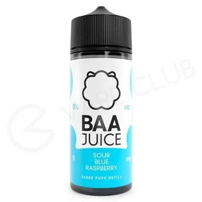 Sour Blue Raspberry Shortfill E-Liquid by Baa Juice 100ml - Ecigpremium