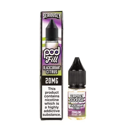 Blackcurrant Citrus Nic Salt E-Liquid by Seriously Pod Fill - 20mg