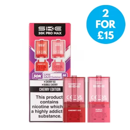 SKE Crystal 30k Pro Max 20mg (2%) Refill Pack - Vape Co