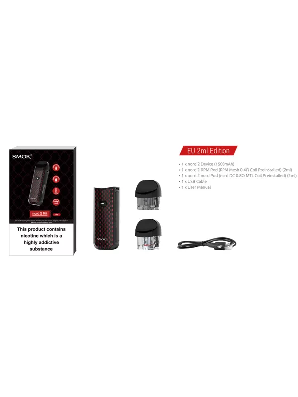 Smok Nord 2 Pod Kit - 7 Colour - Image 2