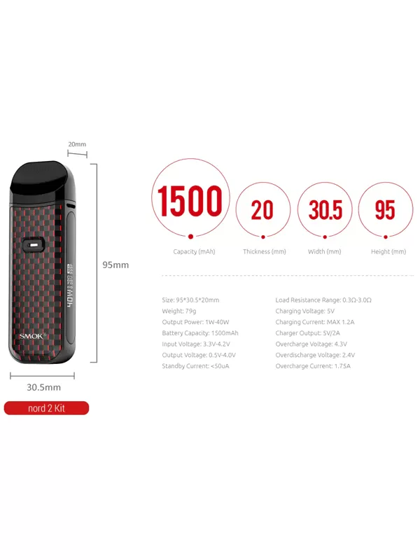 Smok Nord 2 Pod Kit - 7 Colour - Image 3