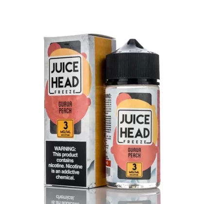 Juice Head Freeze E-Liquid Guava Peach Freeze 100ml - Ejuicewarehouse