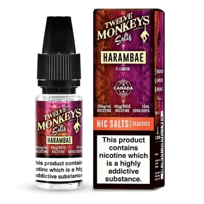 Twelve Monkeys Harambae Nic Salt E-Liquid - 20mg