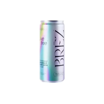 Brez Flow D9 5mg + 10mg CBD +Lions Mane Mushroom Beverage