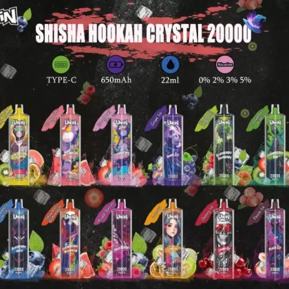 Uwin Shisha Hookah Crystal 20K Disposable Vape - Vapeq10