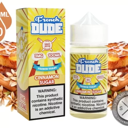 Cinnamon Sugar FRENCH DUDE 100ml - Vape Product, Vape Product