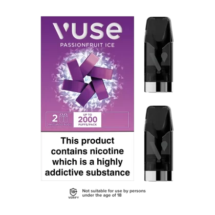 Vuse Pro Pods vPro Passionfruit Ice - 18mg - Vape Product (35FD9A)