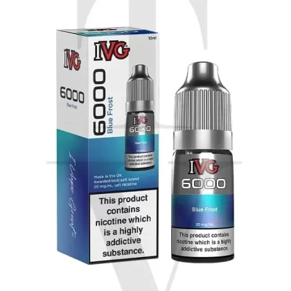 IVG 6000 BLUE FROST NIC SALT E-LIQUID