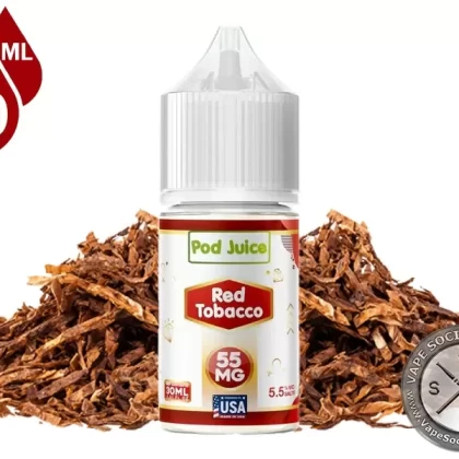 Red Tobacco Pod Juice Salt 30ml - Vape Product, Vape Product