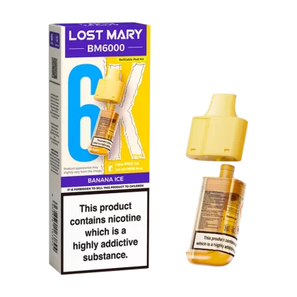Banana Ice Lost Mary BM6000 Refill Pack - 20mg - Vape Product (B05552)