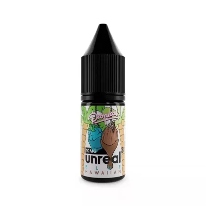 Unreal 3 Propical Nic Salt E-Liquids - Flavour#Blue Hawaiian>Grape and Pineapple>Mango and Passionfruit>Pineapple Lemon and Lime>Raspberry and Tangerine~Nic Strength#5mg>10mg>20mg