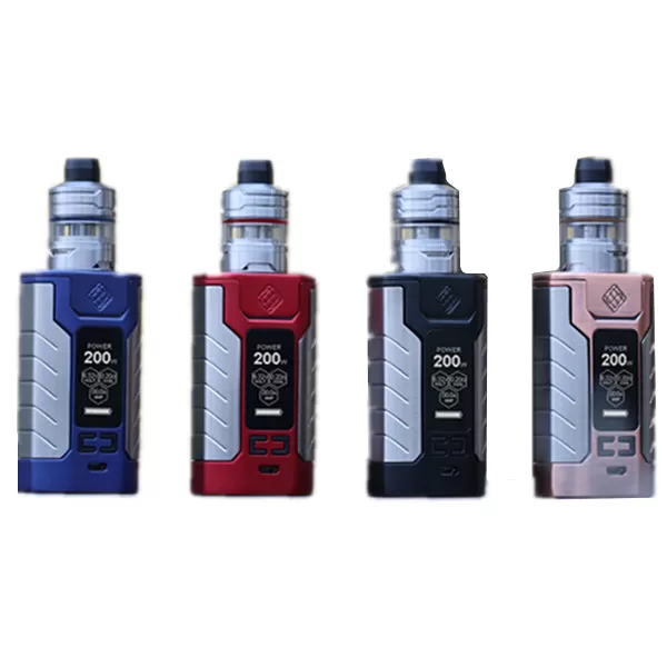 Wismec SINUOUS FJ 200 200W Kit with Divider Tank 4600mAh & 4ML - Red