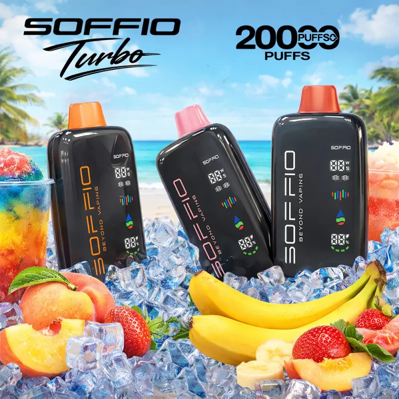 Soffio Turbo Disposable Vape (20,000 Puffs) - Mint Ice / 20 mg