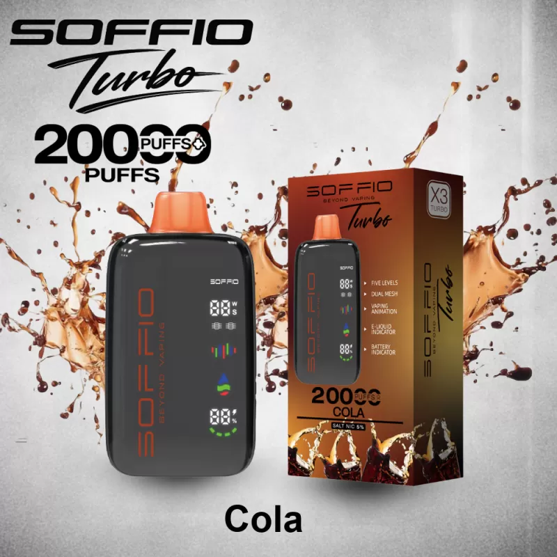 Soffio Turbo Disposable Vape (20,000 Puffs) - Mint Ice / 20 mg - Image 3