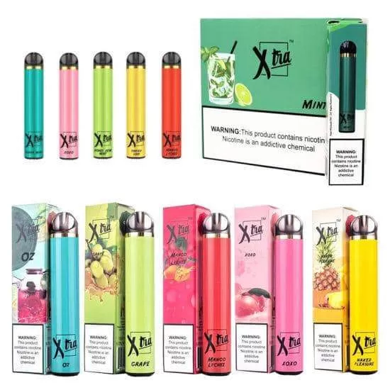 PUFF XTRA Disposable Vaporiser - 1500 puffs (0 mg) - Strawberry - Image 3