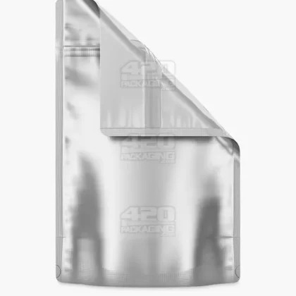 Matte-Silver 6″ x 9.3″ Mylar Vista Tamper Evident Bags (28 grams)