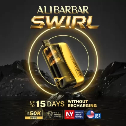 ALIBARBAR "SWIRL" 50K Puff Disposable Device - 50,000 - Sour Blueberry B-Pop