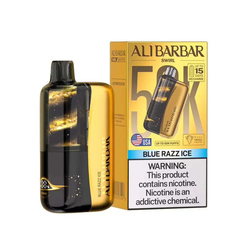 ALIBARBAR "SWIRL" 50K Puff Disposable Device - 50,000 - Sour Blueberry B-Pop - Image 3