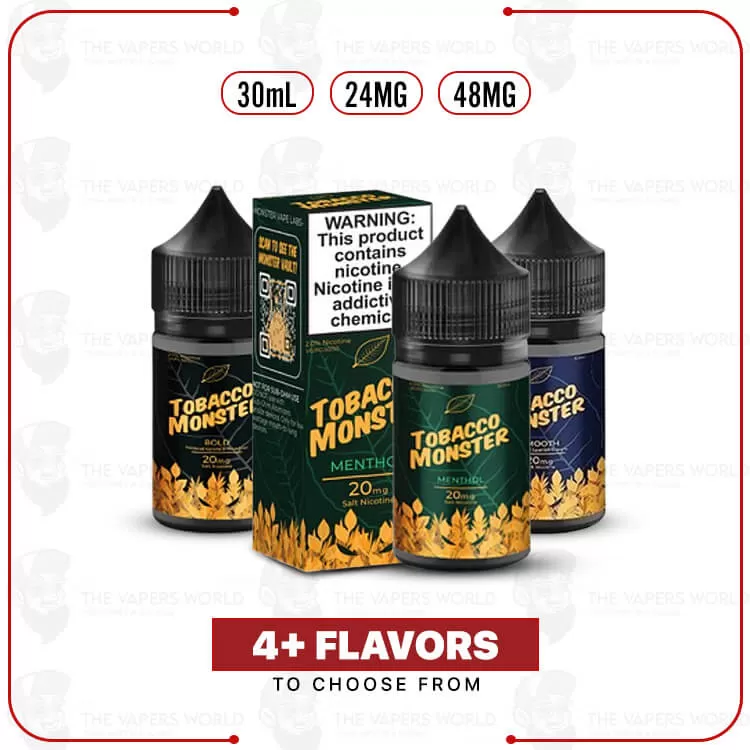 Tobacco Monster Salt 30ml E-Juice - Thevapersworld