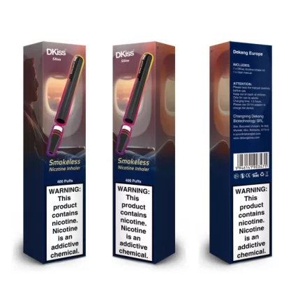 DKiss Slim Smokeless Nicotine Inhaler - 400 puffs - Red / Light USA Mix