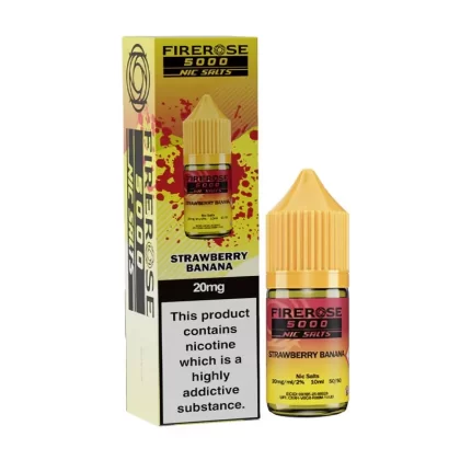 Elux Firerose 5000 Strawberry Banana Nic Salt - 20mg