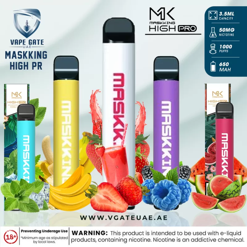 Maskking High PRO (Buy 2 Get 1 FREE) Disposable 1000 Puffs - Apple Champagne