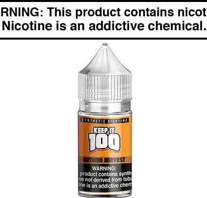 AUTUMN HARVEST BY KEEP IT 100 SALT 30ML - Vapejuice