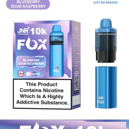 Blueberry Sour Raspberry JNR Fox 10K Prefilled Pod Vape Kit