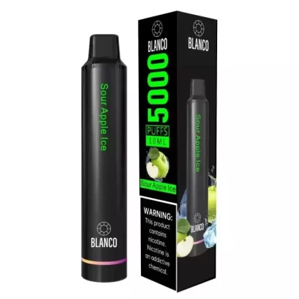 Blanco Rechargeable Disposable 5000 Puffs – Sour Apple Ice