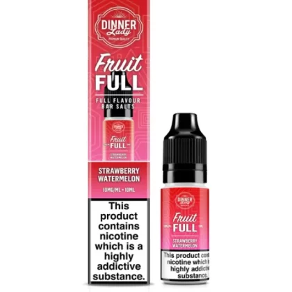 STRAWBERRY WATERMELON BAR SALTS DINNER LADY FRUIT FULL 10ML E-LIQUID - 10mg