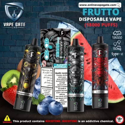 FRUTTO Disposable Vape (18000 Puffs) - 50 mg / Strawberry Kiwi Ice