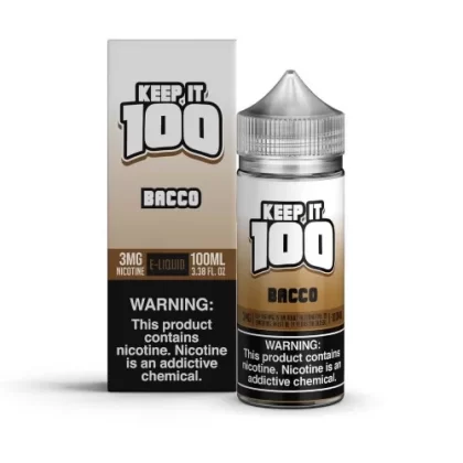 Keep It 100 E-Liquid – Bacco – 100ml