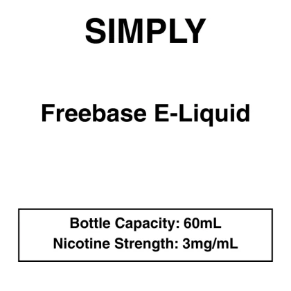 Simply – Freebase E-Liquid – 60mL