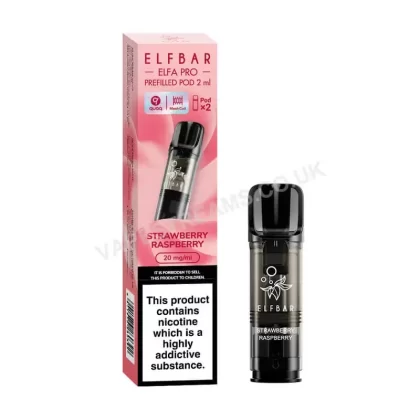 Elf Bar ELFA Pro Strawberry Raspberry Prefilled Pods - Vapestreams Co
