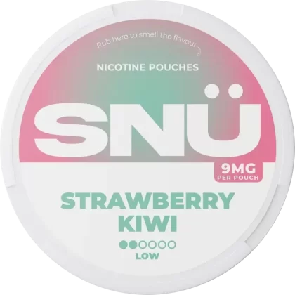 SNÜ Strawberry Kiwi Nicotine Pouches By Bar Juice - Strength#9mg>12mg>18mg