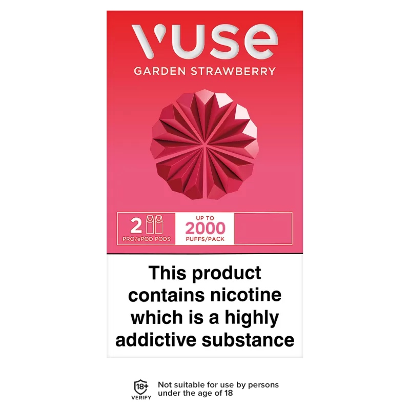 Vuse Pro Pods vPro Garden Strawberry - Vapeshop Co