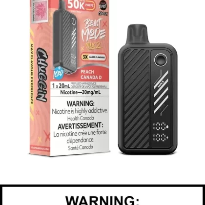 Peach Canada D Iced Flavour Beast Beast Mode Max 2 Disposable Vape
