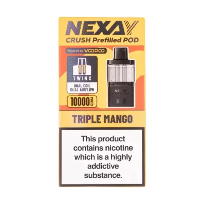 Triple Mango Crush 10K Prefilled Pod + Refill by Nexay