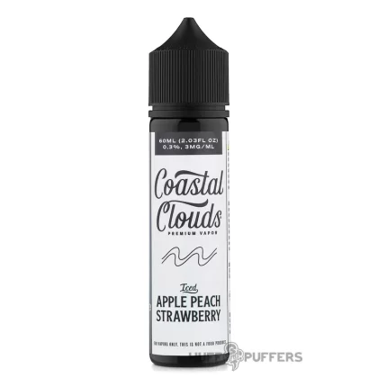 Coastal Clouds – Iced Apple Peach Strawberry 60mL - Nicotine Strength#0mg>3mg>6mg