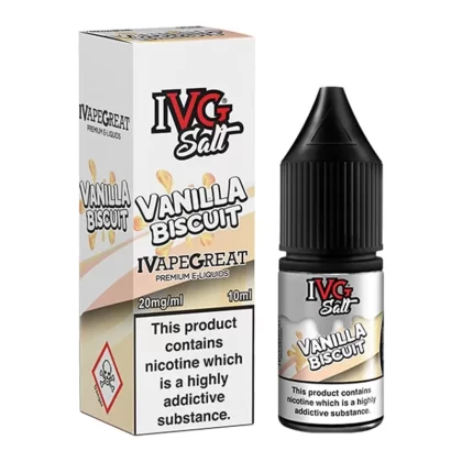 IVG Nic Salt – Vanilla Biscuit 10ml Bottle