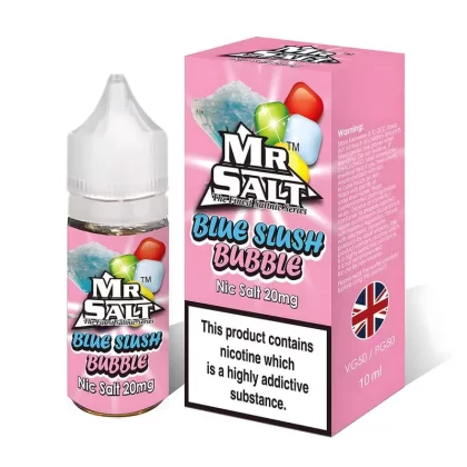 Mr Salt Blue Slush Bubble Nic Salt Vape Juice
