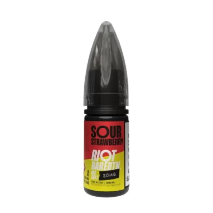 Sour Strawberry Nic Salt E-Liquid Bar Edition by Riot Squad (10ml) - 5mg