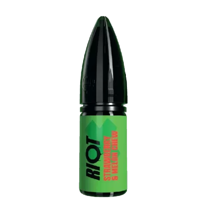 Riot X Nic Salt E-Liquid Strawberry & Melon Chew - Nicotine Strength#20mg>10mg>5mg (FBB933) (FBB933)
